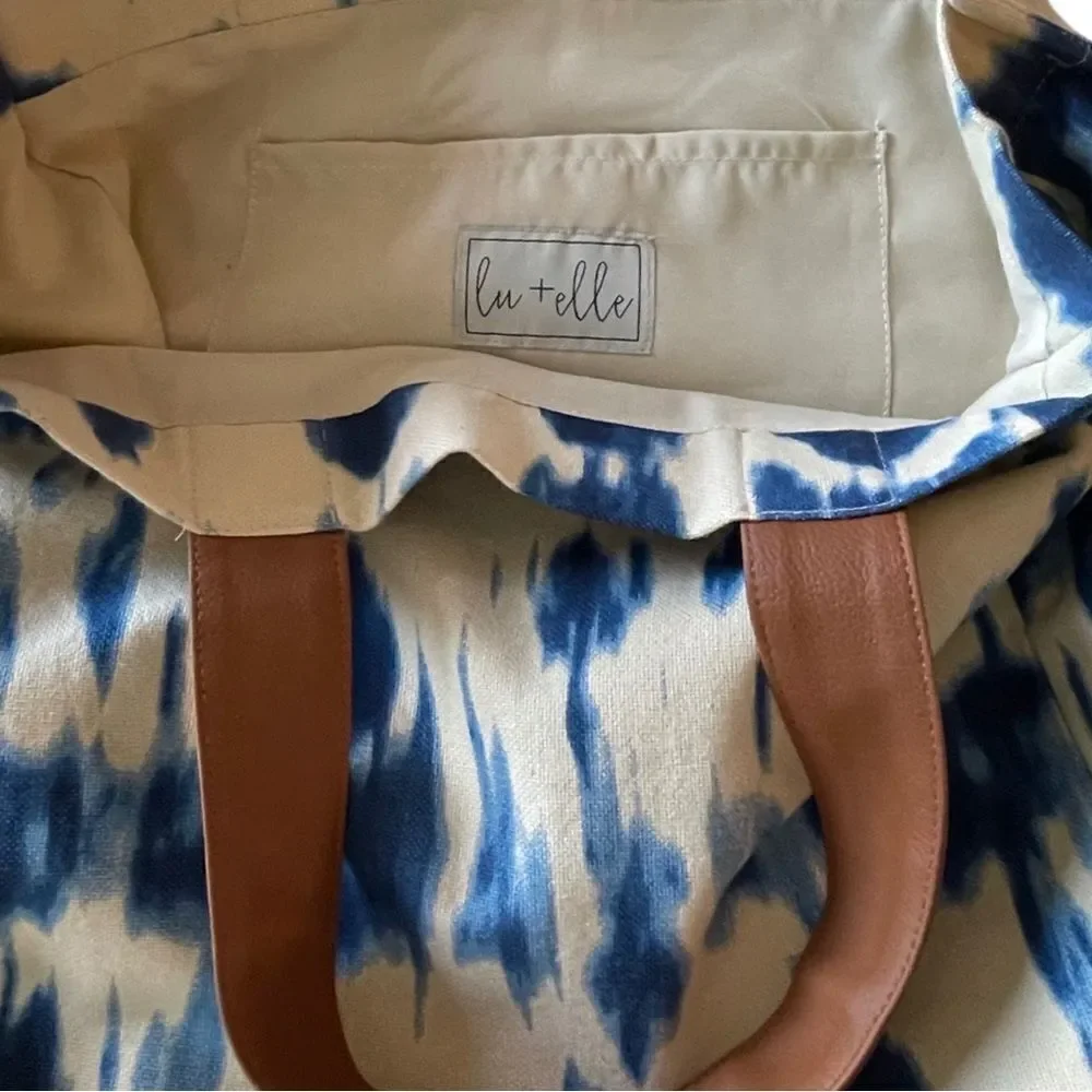 Lu + Elle Tie-Dye Laguna Tote Bag • Indigo